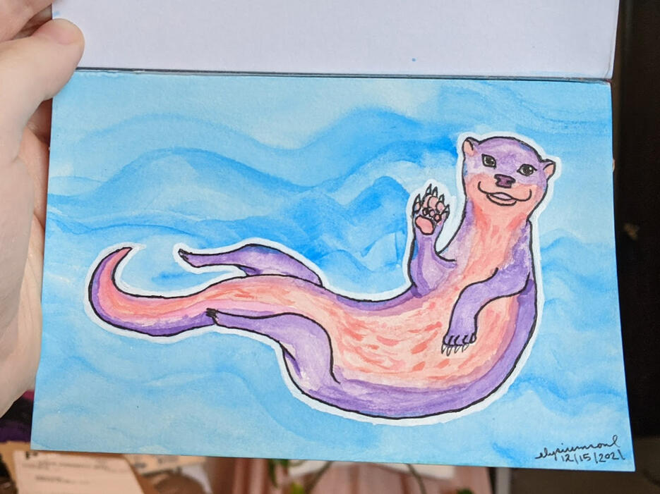 Otter Watercolor